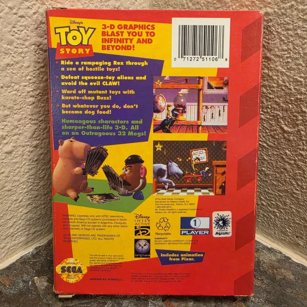 Game - Toy Story (CIB) - Genesis - Sega - Disney